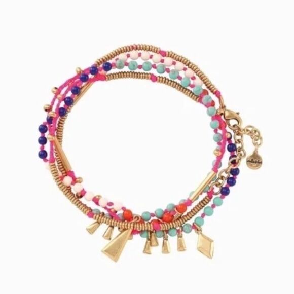 stella & dot ~βsummer colors Reina necklace bracelet ~ versatile 2 in 1 - Picture 2 of 12